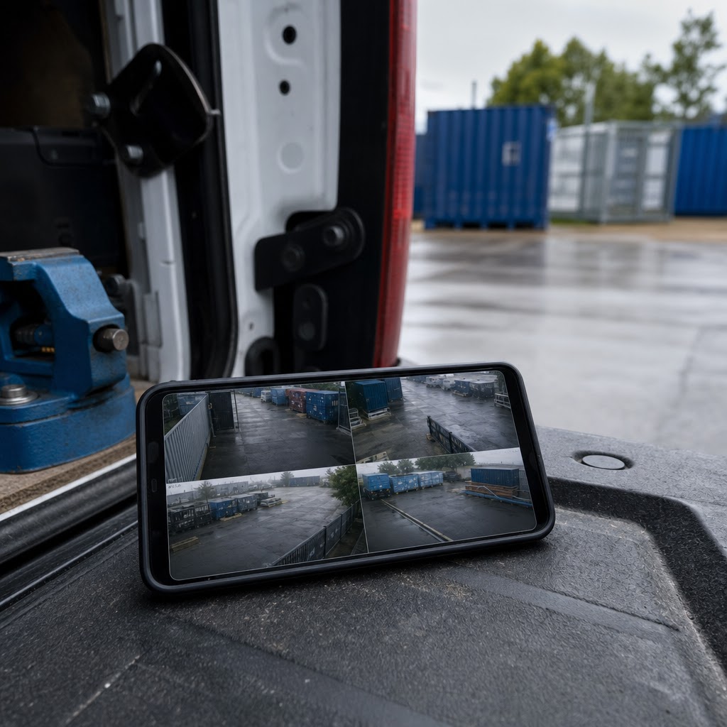 Živý obraz z kamerového systému na mobile mimo prevádzky